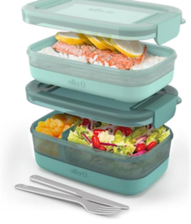 Ello 2-Pack Lunch Stack Food Storage Container