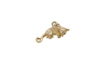 9ct yellow gold ringtail possum charm/pendant