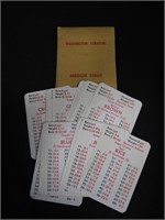 1930 WASHINGTON SENATORS APBA CARD LOT