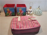 2 Winnie The Pooh Organizing Containers + Pink