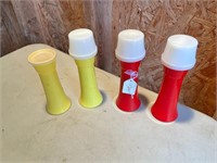 4pc Vintage Tupperware Ketchup/Mustard Dispensors