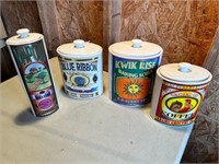Set of 4 Ceramic Canisters