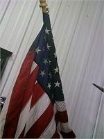 American Flag and Pole