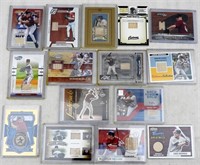 (15) GAME USED BAT PATCH RELIC CARDS
