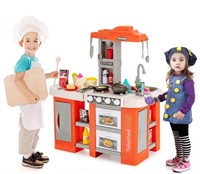 Retail$170 Large Plastic Play Kitchen Set