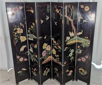 Vintage Laquered Six Panel Room Divider