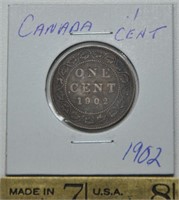 1902 Canada 1 cent coin