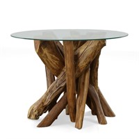Natural Teak Root Side Table