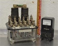 Vintage Simpson amp meter, relay switch