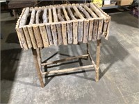 27”x27” Twig Garden/Side Table Primitive Folk Art