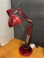 Red desk lamp