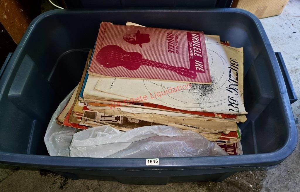 Tote of Sheet Music and More
