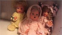 3 dolls in crochet