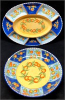 Ceramic Party Platter & Large Serving Bowl - Paint