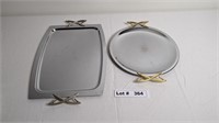 VINTAGE STAINLESS TRAYS