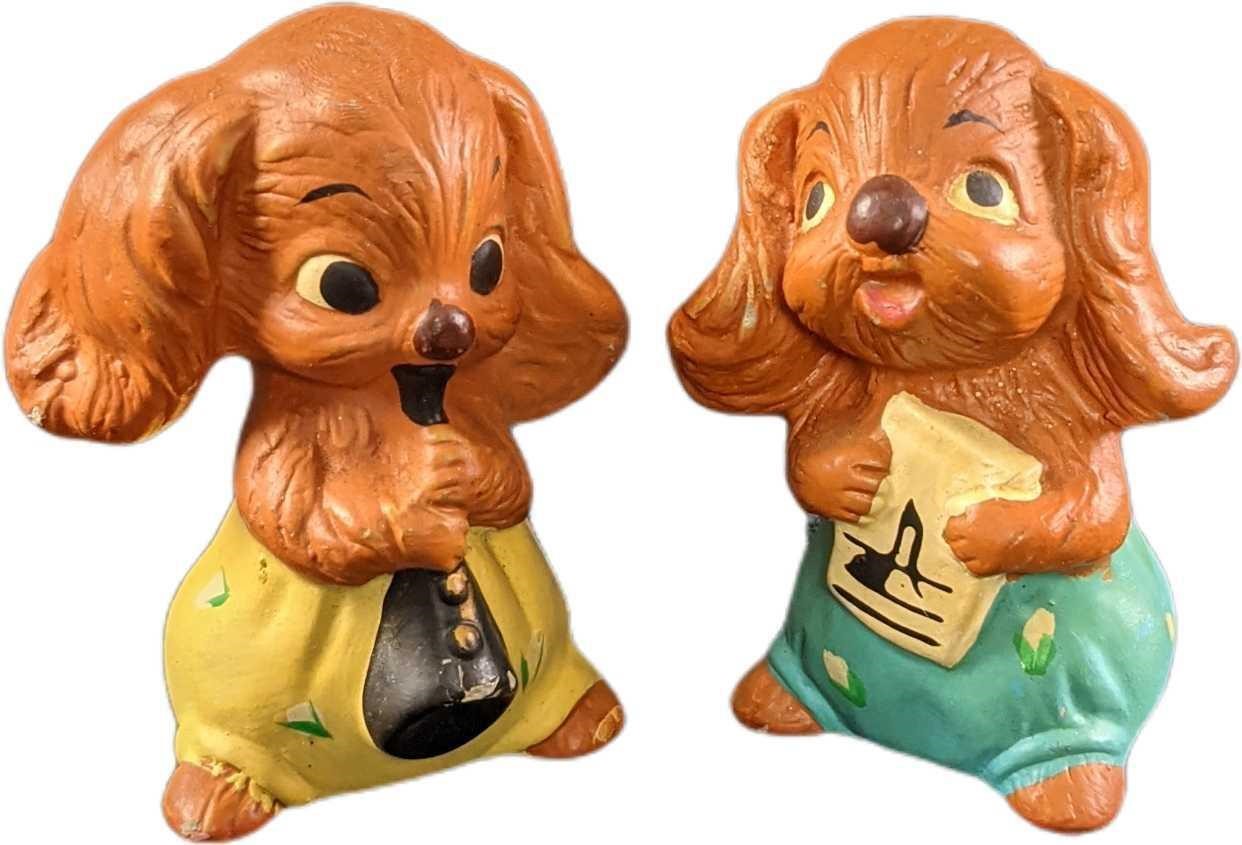 Vintage Ceramic Cocker Spaniel Pup Figurines