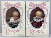 2 Cameos Kewpie dolls by Jesco. Holiday