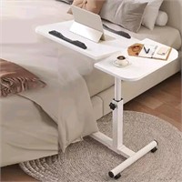 New Overbed Bedside Table with Wheels, Height Adju