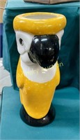 CERAMIC PARROT CUP / VASE