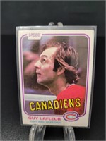 1981-82 O Pee Chee, Guy Lafleur hockey card