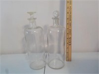 2 Early pharmacy bottles wrong stoppers