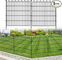 5 Panels No Dig Decorative Outdoor Garden Fence