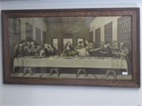 Large Framed Last Supper Print