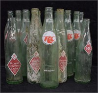 Vintage RC Cola Glass Bottles 17Pcs