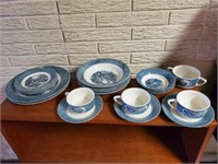 Currier & Ives china dishes