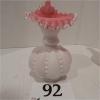 FENTON RUFFLED PULPIT VASE 7 IN