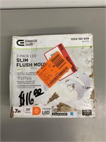 2 Pack LED Slim Flush Mounts