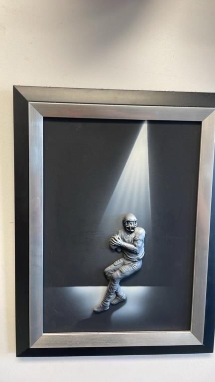 Football modern Wall Hanging shadow art