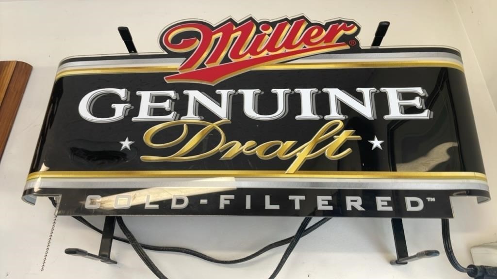 Miller Genuine Draft Beer Sign