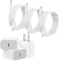 iPhone Charger Fast Charging 3Pack USB-C Wall Char
