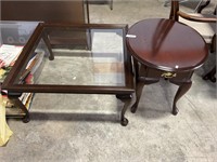 Modern Glass Coffee Table, Sofa Side Table.