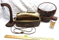 Vintage Salton Warming Tray, Banana Rack, Basket