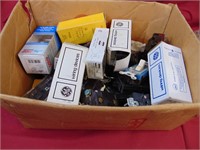 Box of switches, outlets.  mostly new-old stock