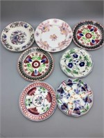 Grouping of 7  various  plates