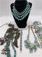 Costume Jewelry; Beaded Necklace/Bracelet Sets