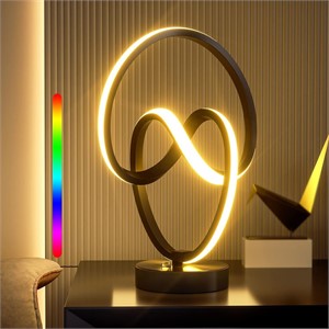 RGB Touch Dimmable Bedside Lamp Spiral LED