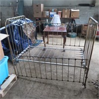 Antique Brass Crib - for display purposes only