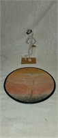 Kenya Soapstone Plate, Acrylic Doctor Figurine