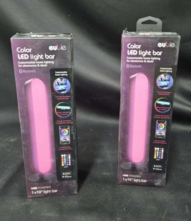 Eubie Color LED light bars. Set of 2 light bars.