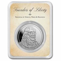 1 Oz Silver Founders Of Liberty - Franklin