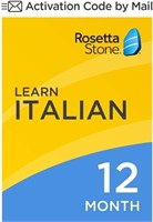 Rosetta Stone: Learn Italian  12 months Code