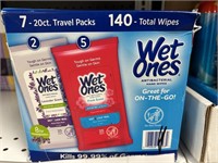 Wet Ones 140 wipes