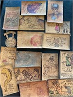 Antique Leather Postcards