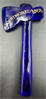 Vintage Westmorland Cobalt Art Glass Hatchet