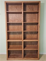 2- Column Oak Bookshelves