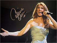 Celine Dion signed photo